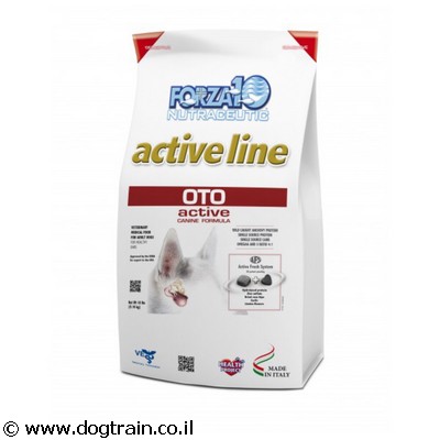 Forza10 OTO Active-מזון רפואי 4ק”ג לכלבים לטיפול בדלקות אוזניים