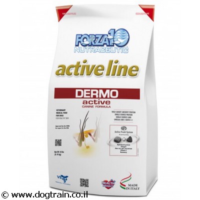Forza10 Dermo active-מזון רפואי 4ק”ג לכלבים לטיפול בבעיות עור