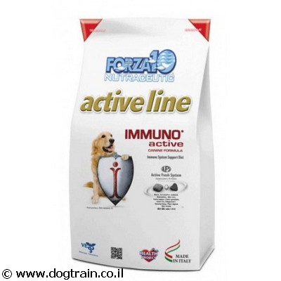 Forza10 IMMUNO Active-מזון רפואי 10ק”ג לכלבים לטיפול במערכת החיסונית