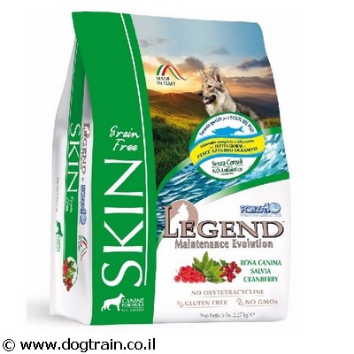 Legend SKIN-מזון יבש 2.27 ק”ג ללא דגנים לכלבים עם עור רגיש