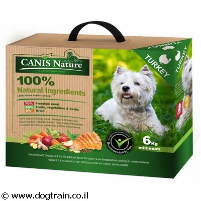 CANIS Nature הודו- מזון טבעי רך לכלבים עם 70% בשר וללא דגנים