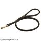 luxury round leather dog leash