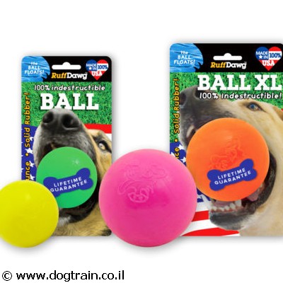 Ruff Dawg Ball כדור לעיסה ומשחק לכלב בלתי ניתן לקריעה