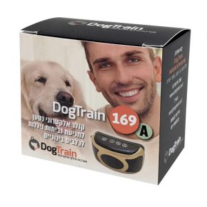 DogTrain-169A קולר חשמלי נטען נגד נביחות ויללות לכלבים קטנים ובינוניים