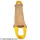 large leather dog training tag
