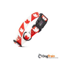 קולר ביופוטנט מעוצב בהדפס דגל קנדה לכלבים