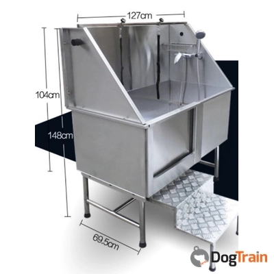 אמבטיית נירוסטה גדולה