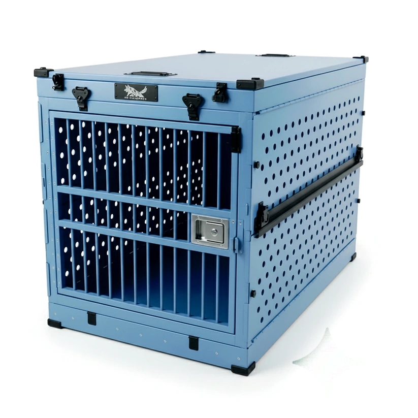 כלוב_אלומיניום_122_ס_מ_מתקפל_מחוזק_כחול_מטאלי_לכלבים_עם_גג_נפתח_1