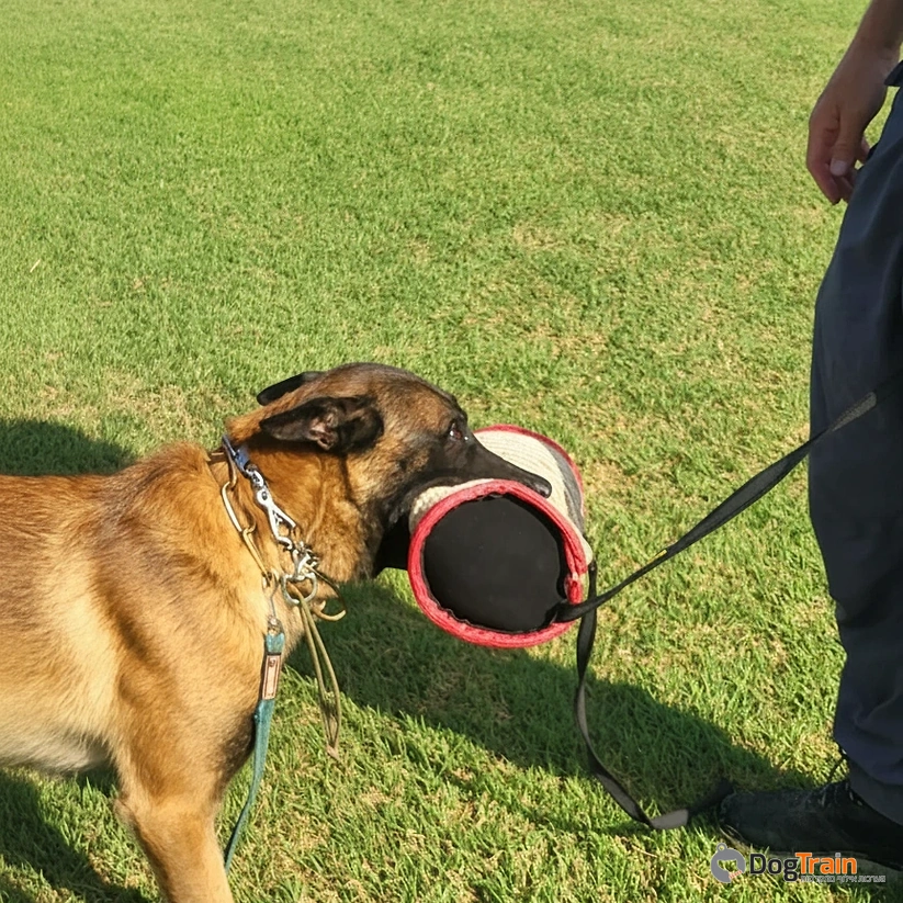 כרית נשיכה לכלבים מתבגרים ובוגרים- לחיזוק נשיכה עשוי בד יוטה