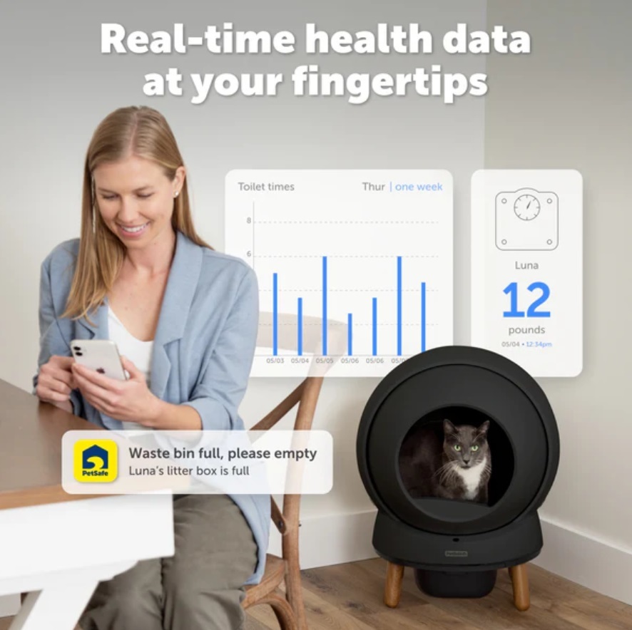 מתקן שירותים אוטומטיים לחתולים- Smart Spin סמארט ספין של חברת פטסייפ