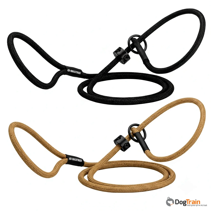 רצועת סליפ ליש לכלב – רצועה וקולר במוצר אחד עושי ניילון טהור 100%