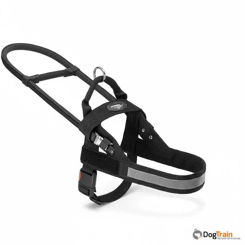 רתמה לכלבים קלת משקל ומתכווננת לכלבי נחייה, סיוע וניידות