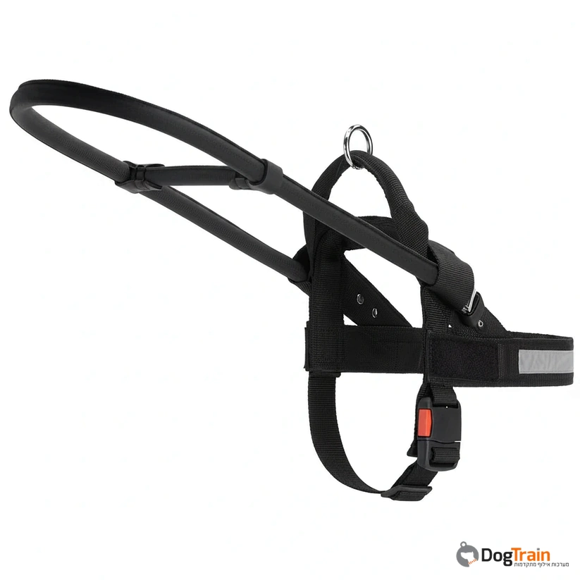 רתמה לכלבים קלת משקל ומתכווננת לכלבי נחייה, סיוע וניידות