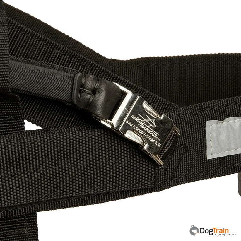 רתמה לכלבים קלת משקל ומתכווננת לכלבי נחייה, סיוע וניידות