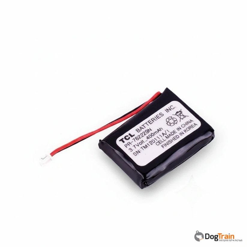 סוללה לקולר אלקטורני אי קולר E COLLAR 3.7V 400mAH