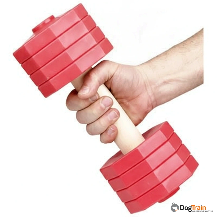 משקולת_עץ_לאילוף_כלבים_עם_צלחות_משקל_אדומות_נשלפות_-_2_ק_ג_1