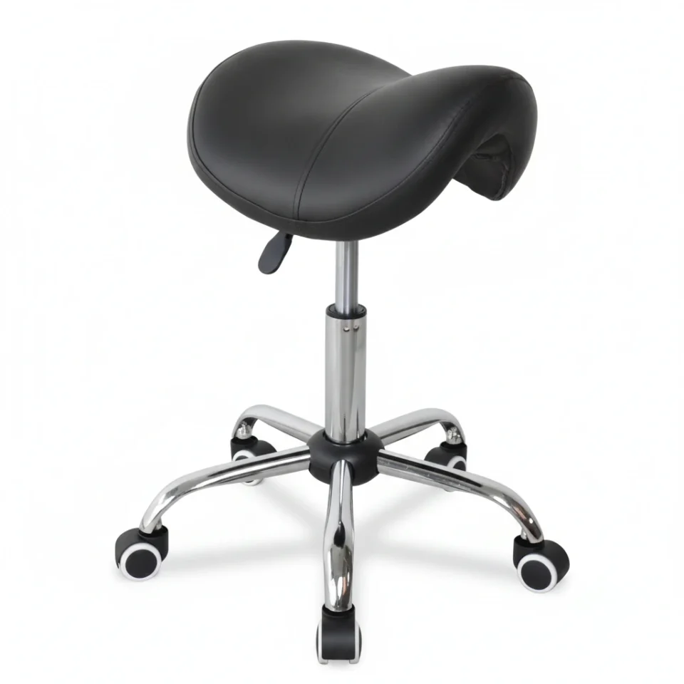 Deluxe High-rise Aluminum Barber Chair Mobile Dog Grooming Saddle Stool With Massage Feature For Home Use Modern Design - Buy Product on Alibaba.com